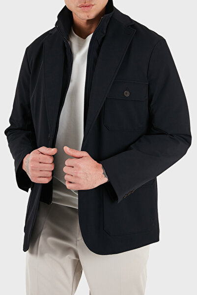 Emporio Armani Lightweight Padded Regular Fit Double-Breasted Collar Blazer Jacket Men's Jacket Em003835 Af18502 Ub11