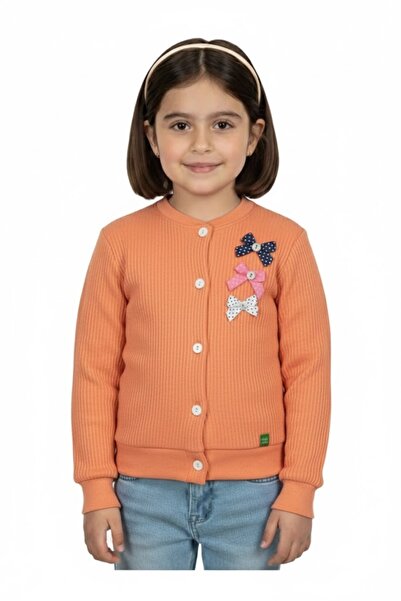 Hees Girl's Cardigan with Lovely Bow Tie (Size 1 Recommend Your Large Green)