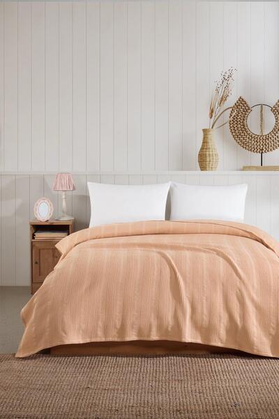 Elart Molly Pike Двоспальне бавовняне (210x230 см) Лососеве