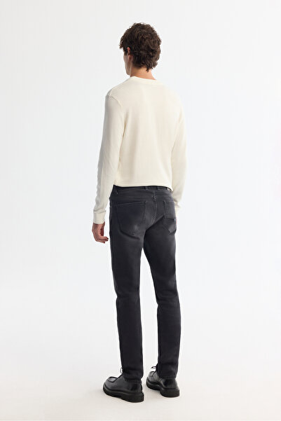 Avva Herren-Pullover B005021 aus Viskose-Mischgewebe mit Rundhalsausschnitt und regulärer Passform in Ecru