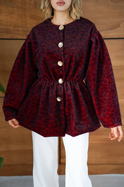 cottonage Fox Leopard Print Jacket