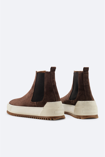 Avva Erkek Kahverengi %100 Süet Esnek Taban Hafif Chelsea Bot B008009