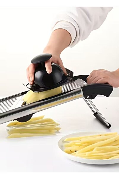 Jet's Home Mandolin Sebze Dilimleyici Paslanmaz Jülyen Çelik Doğrayıcı Meyve Sebze Kesici