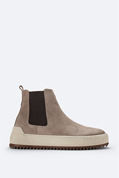 Avva Men's Mink 100% Suede Flexible Sole Lightweight Chelsea Boots B008009