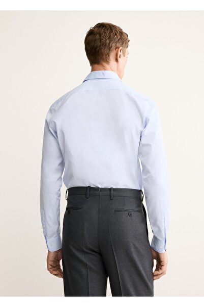 MANGO Man %100 pamuklu kumaş gömlek