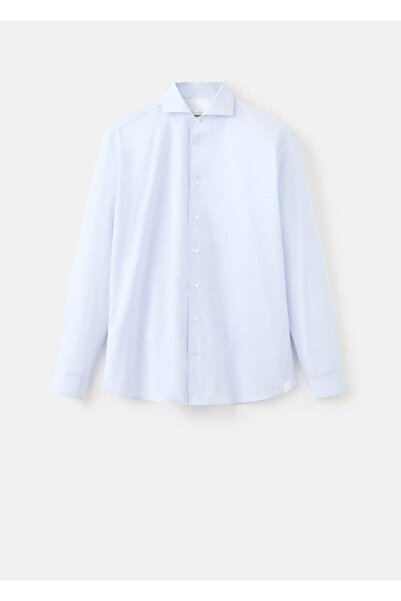 MANGO Man %100 pamuklu kumaş gömlek