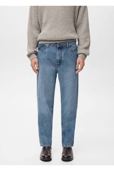 MANGO Man Sammy cropped carrot fit jean