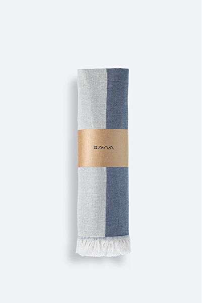 Avva Ανδρικό μπλουζάκι με ρίγες σε μπλε ναυτικό 100% βαμβάκι Peshtemal A51Y8203