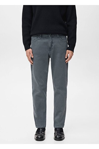 MANGO Man Ben cropped tapered fit jean pantolon