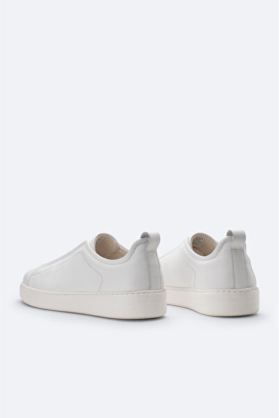 Avva Ανδρικά παπούτσια λευκά 100% δερμάτινα ελαστική σόλα ελαφριά casual παπούτσια A51Y8001