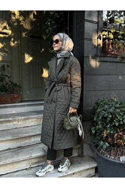 QANU Καπιτονέ παλτό Valora Πράσινο