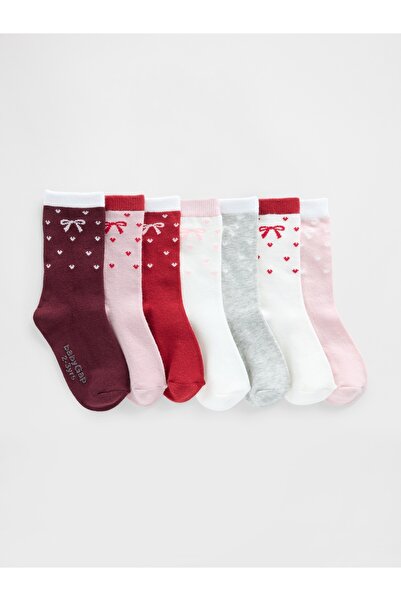 GAP Bebek Çok Renkli Fiyonk Crew Çorap (7’li)