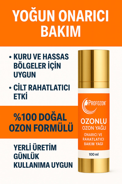 profozon Cilt Onarımına Yardımcı Ozon Yağı Kremi | 100 ml | Hassas Ciltlere Uygun