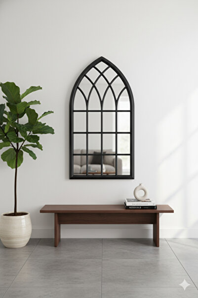 Generic An elegant mirror with a luxurious frame adds a touch of sophistication to any space. 92 x 51 cm