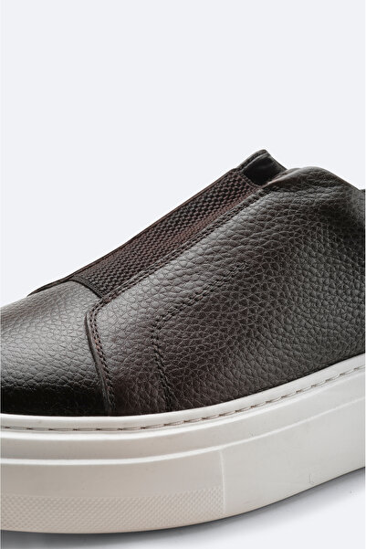 Avva Ανδρικά παπούτσια καφέ 100% δερμάτινη εύκαμπτη σόλα ελαφριά casual παπούτσια A42Y8008