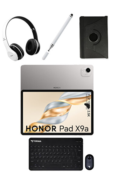 HONOR Pad X9A 8gb 256GB Wi-Fi 11.5 Inç IPS Uzay Gri Tablet -Uzay Grisi +KILIF+KALVYE+MOUSE+KULAKLIK