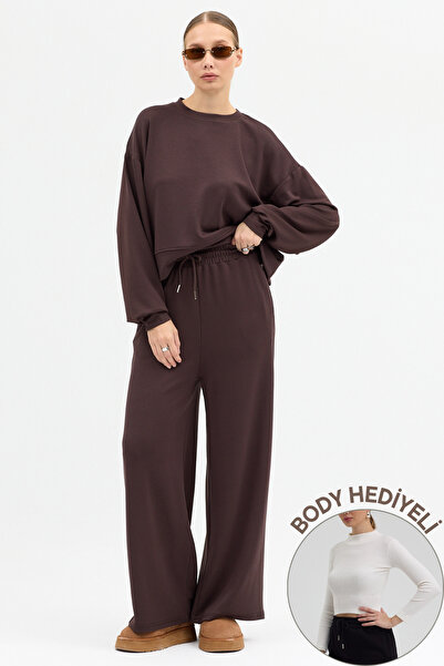 Mezka Confortabil, elastic, cu mâneci lungi, țesătură moale premium, modal, c...