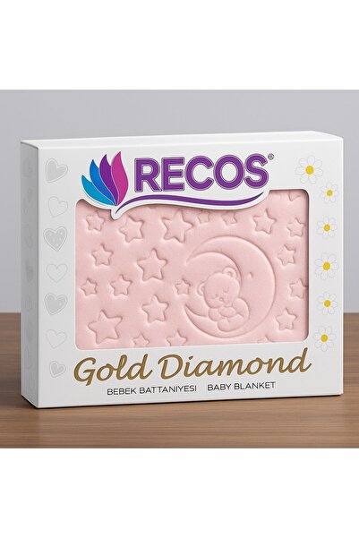 RECOS GOLD بطانية أطفال من ريكوس إمبوس جولد كيتشيند ماس، من عمر 0-1 سنة