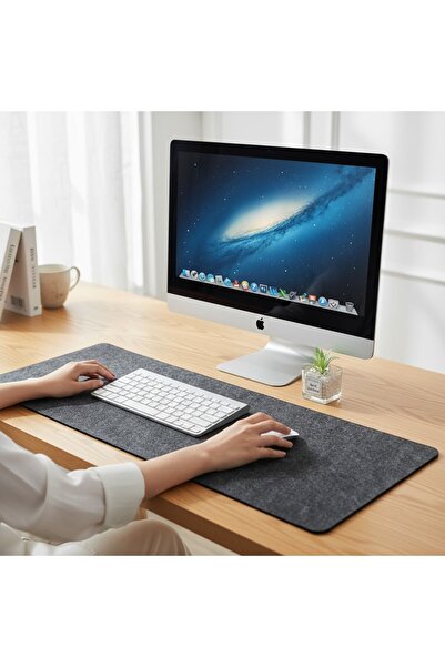 Next Craft Mouse Pad Desk Top Protector Large Felt Gamer Mat 3mm Anthracite Color 98X70 cm