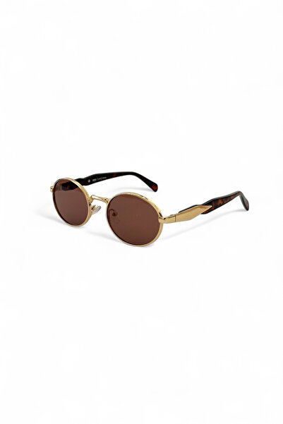 COOLANDBETTER Astor Retro Oval Metal Sunglasses – Gold Frame |   Uv400 Protection Lens