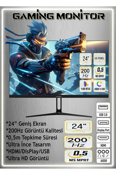 WARBOX KAPTAN 24" 200hz Monitör Xeon X5650 32gb Ram 256gb Ssd 250gb Hdd R7 240-4gb E.kartı Gaming PC