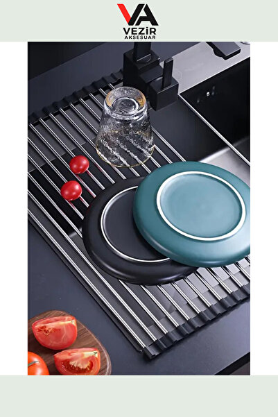 Vezir Aksesuar Evye Üstü Katlanır Nihale – Paslanmaz Çelik, Çok Amaçlı Kullanım! Try99013