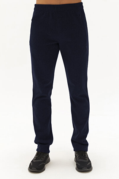 bilcee Ανδρικό παντελόνι σκούρο μπλε ναυτικό με φλις εσωτερικά, ίσιο πόδι 0492