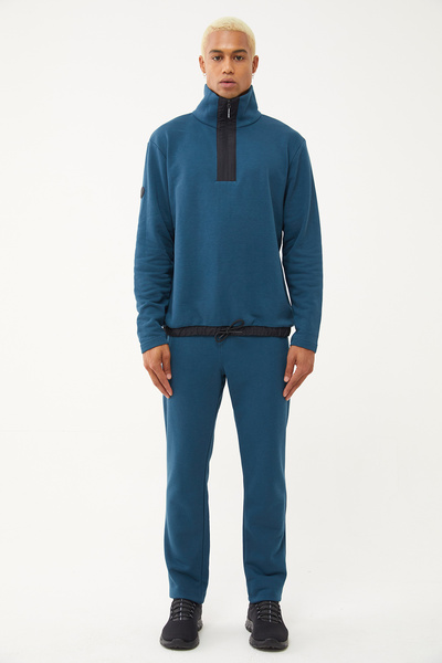 bilcee Ανδρικό φούτερ με μισό φερμουάρ και όρθιο γιακά 1626