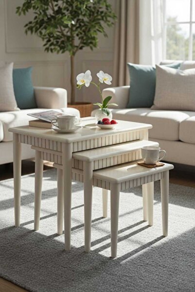 Akabesan Aksesuar Gözde Serisi Dikdörtgen 1.sınıf Kalite Kayın Ağacından Mode...