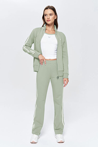 bilcee Women's Çağla Mock Neck Piece 3-Piece Tracksuit Set 9907