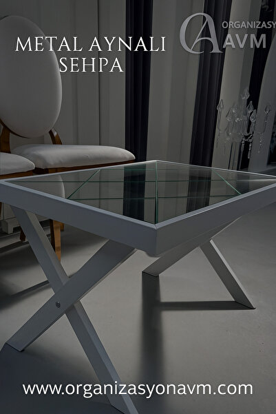 ANKAMETAL Metal Ayaklı Ayna Sehpa