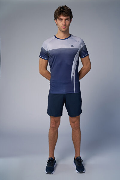 bilcee Ανδρικό μπλουζάκι προπόνησης Navy Blue 4577