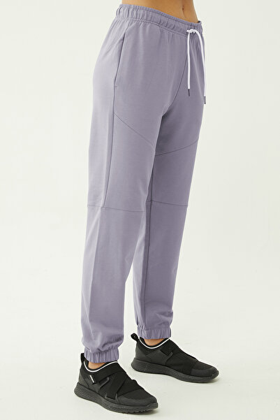 bilcee Women's Light Granite Organic Cotton Loose Sports Sweatpants 0722