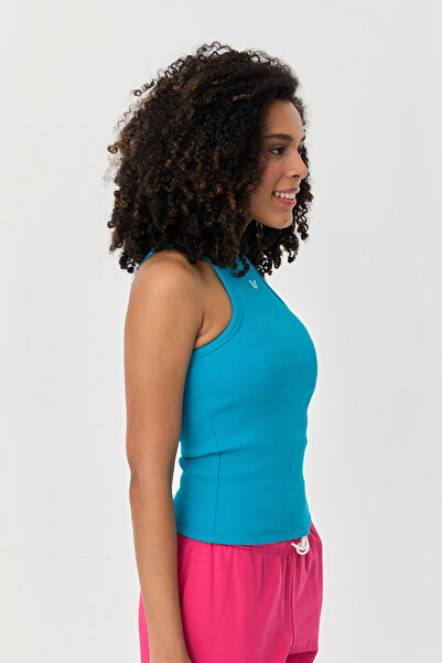 bilcee Γυναικείο μπλε βαμβακερό εύκαμπτο αθλητικό εσώρουχο Four Seasons Fitness 0147