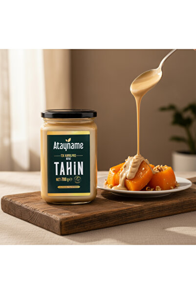 ATAYNAME White Single Roasted Tahini 700 g Glass