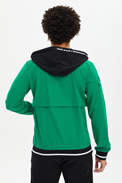 bilcee Ανδρικό πράσινο υφαντό μπλουζάκι με κουκούλα 2008