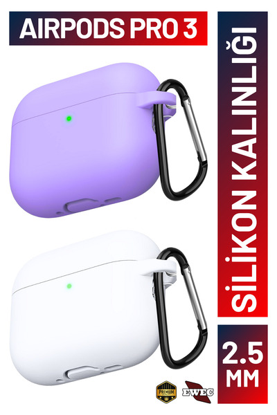 EWEC مجموعة من اثنين | برو 3. غطاء سماعات أذن من السيليكون الفاخر بلون أرجو...