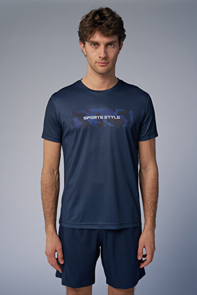bilcee Чоловіча синя тренувальна футболка 4519