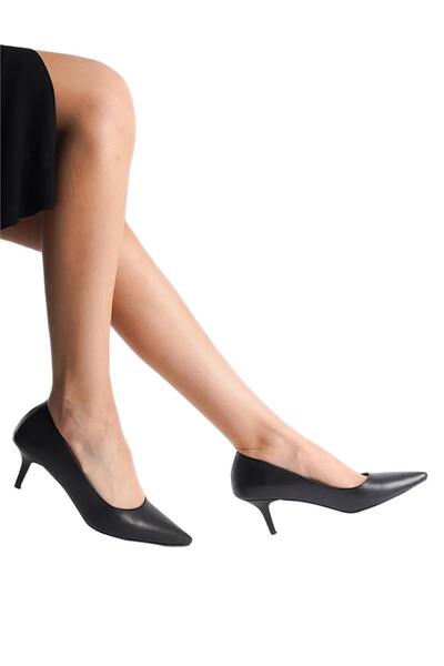 Liger Women's Black Heeled Shoes - 6 Cm