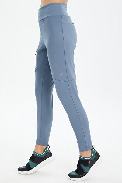 bilcee Μπλε ψηλόμεσο Lurex 0674 Παντελόνι εξωτερικού χώρου