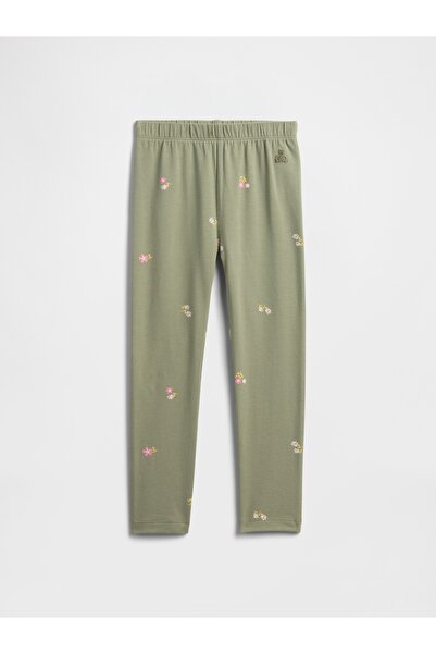 GAP Kız Bebek Yeşil Pull-On Stretch Jersey Tayt