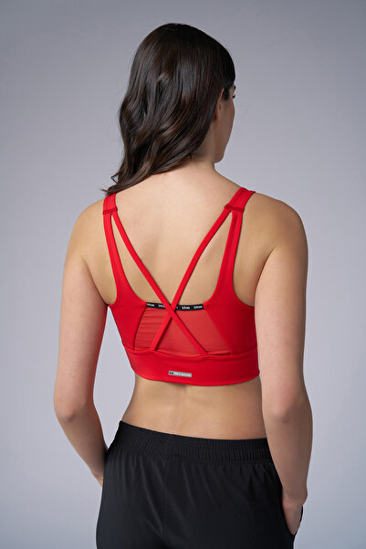 bilcee Women's Red Light Supported Sports Bra 9777