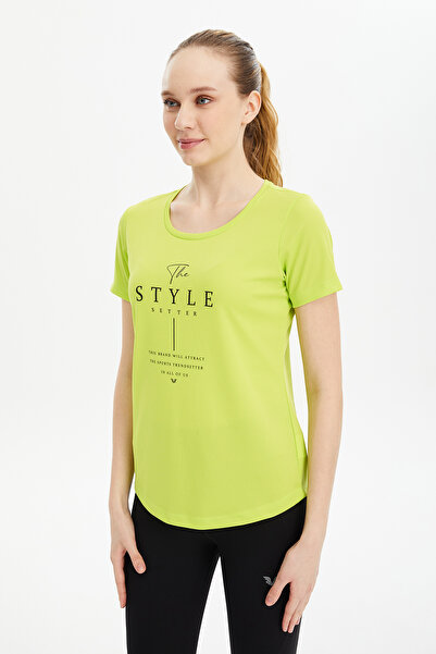 bilcee Γυναικείο πράσινο μπλουζάκι γρήγορου στεγνώματος ελαφριάς προπόνησης 0812