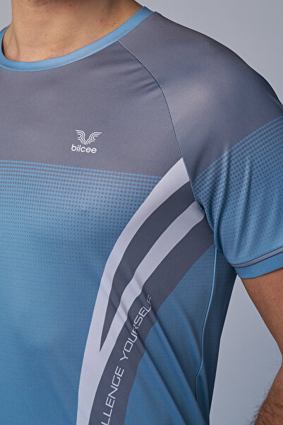 bilcee Ανδρικό μπλουζάκι προπόνησης μπλε 4577