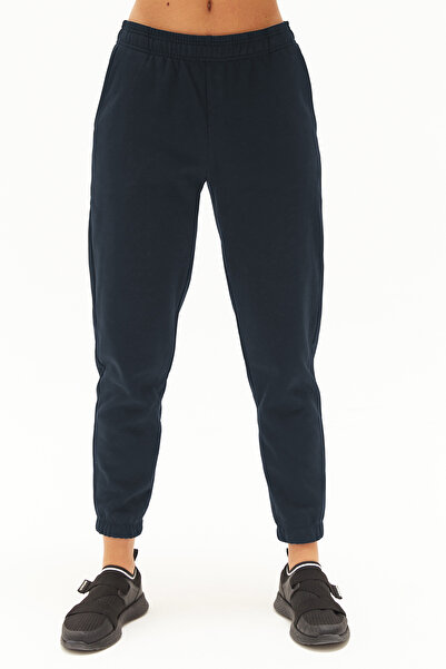 bilcee Peak Women's Navy Blue Elastic Leg Jogger Sweatpants 7020