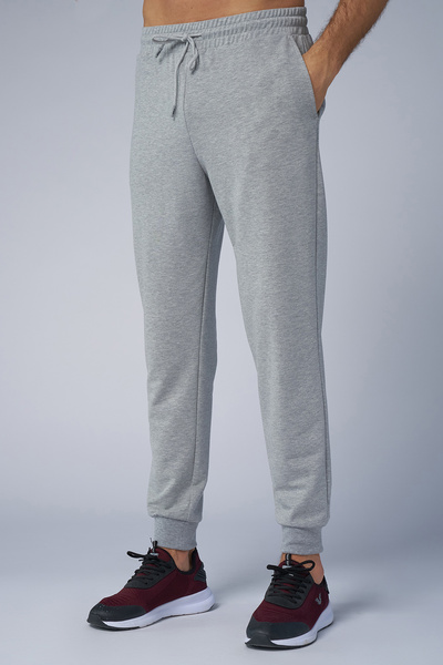 bilcee Peak Чоловічі сірі штани з ребристими манжетами 7036