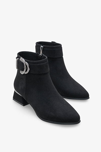 İNNABUTİKK Soraya Kadın Günlük Bot Siyah Süet