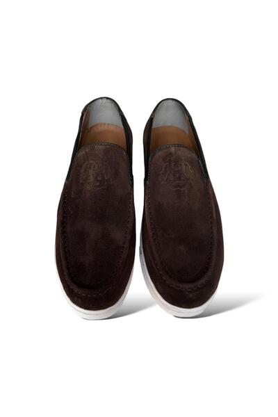 Liger Ανδρικά παπούτσια Leofar από γνήσιο δέρμα Nubuck ΚΑΦΕ