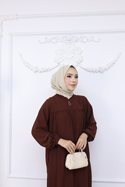 OKTAYUSTA COLLECTİON Ρόμπα Mevlana Κομμένη Ημερήσια Καφέ Φεράτσε