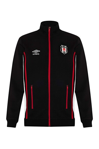 Beşiktaş S.K. Bjk Umbro 25/26 Team Training Jacket Hooded Sweat Tracksuit Top Men's Jacket Black
